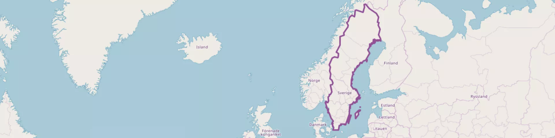 Map Sweden