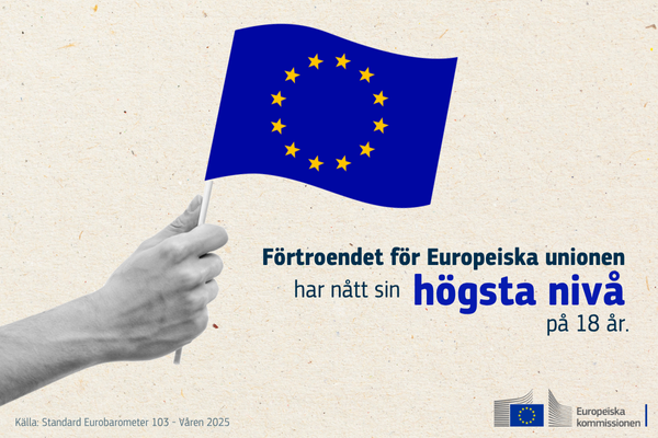 Förtroendet för EU det högsta på 18 år